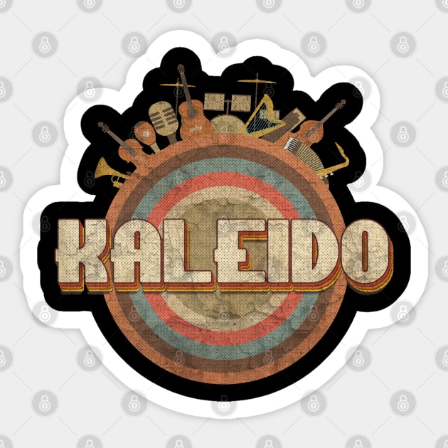 Tshirt Music Designs Vintage Retro - Kaleido Detroid Rock Music Sticker by kumurkumur